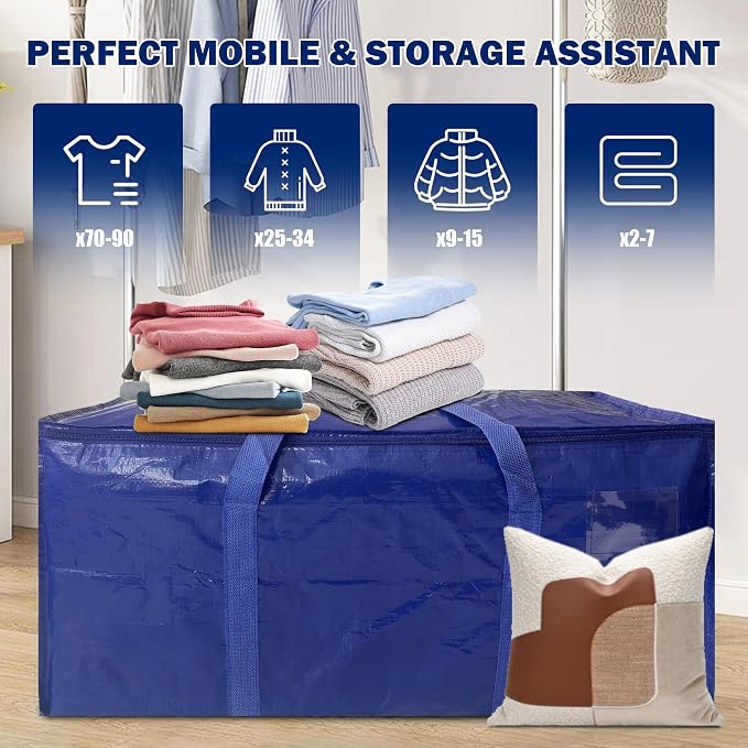 4 Pack Extra Heavy Duty Large Moving Bags - Image 6