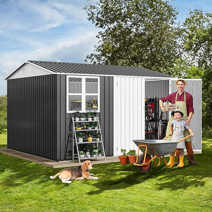DWVO 10x10ft Large Tool Storage Shed - Image 2