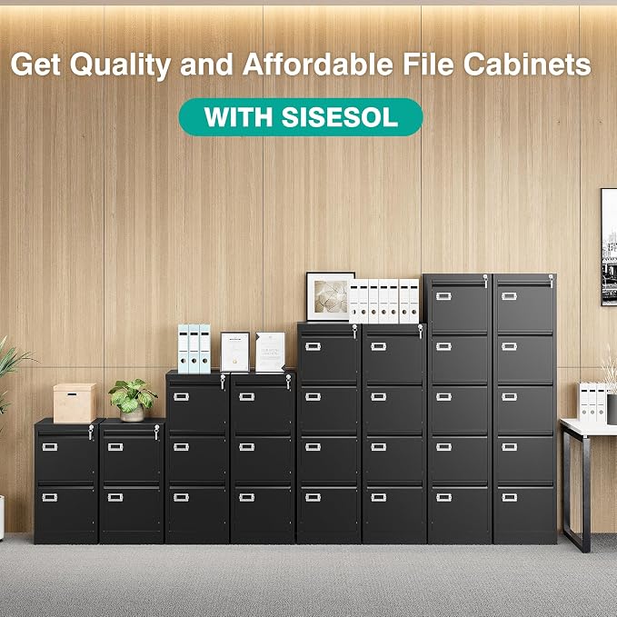 SISESOL 2 Drawer File Cabinet - Image 8