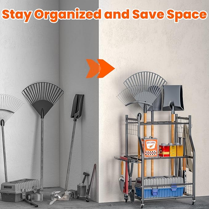 Ultrawall Garden Tool Organizer, Yard Tool Storage Stand - Image 6