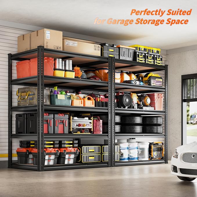 2050LBS Storage Shelves Heavy Duty 5 Tier Garage Storage Shelving, Adjustable - Image 5