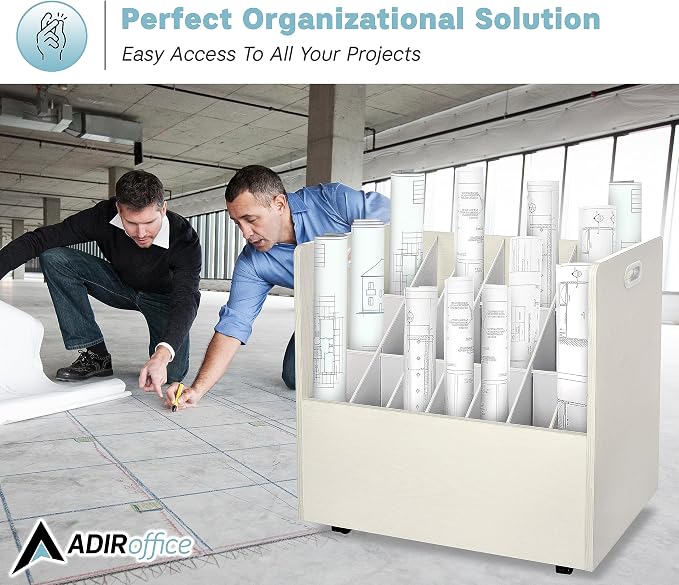 AdirOffice Adir Blue Print Storage Organizer - Image 6
