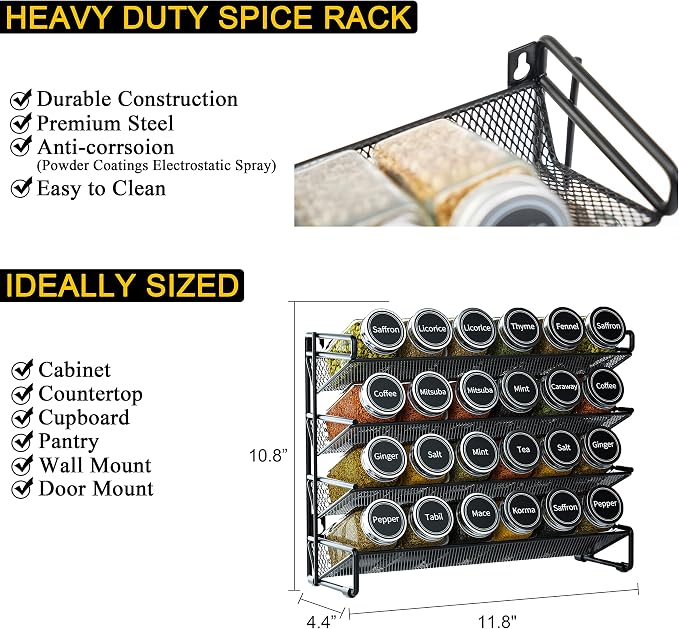 SpaceAid Spice Rack Organizer - Image 4
