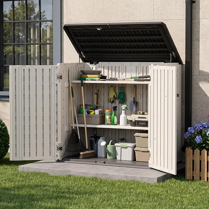 31 Cu.Ft Resin Outdoor Storage Cabinet by Unknown