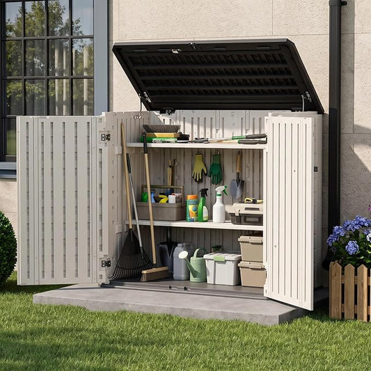 31 Cu.Ft Resin Outdoor Storage Cabinet by Unknown