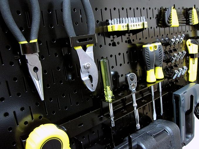 Wall Control Pegboard Rack Horizontal Metal Pegboard Garage Tool Storage Pack - Image 6