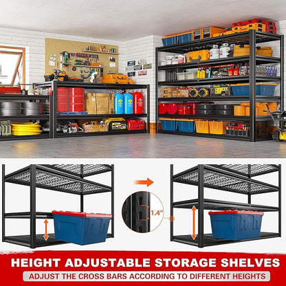REIBII 3500LBS Garage Shelving, Adjustable Storage Shelves Heavy Duty, 6 Tier - Image 6