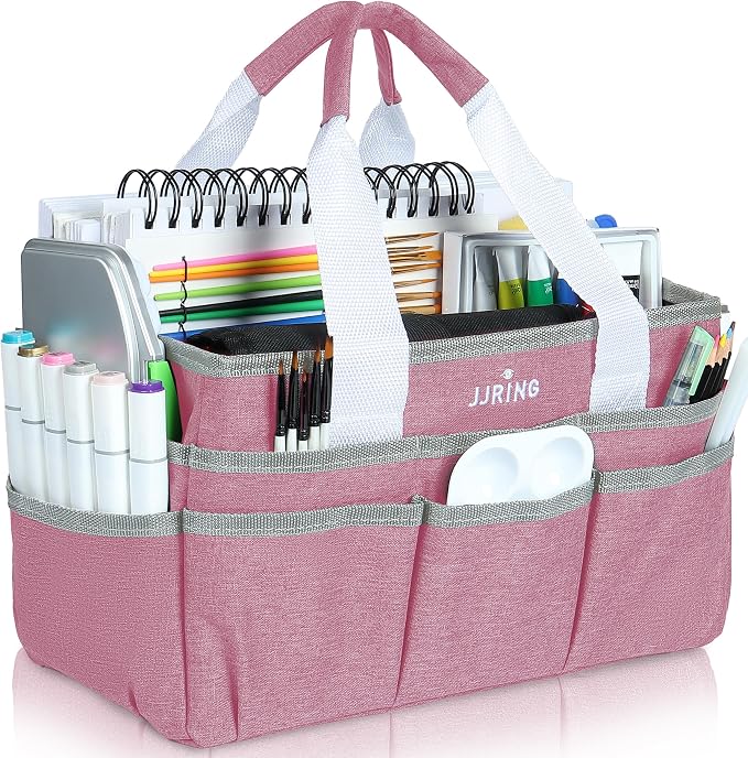 JJRING Craft Organizer Tote Bag, Art Storage Caddy by JJRING