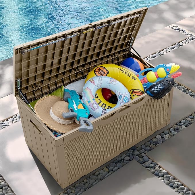 Greesum 100 Gallon Resin Patio Storage Box - Image 6