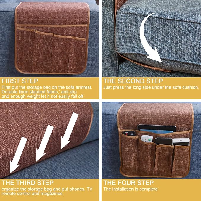 Sofa Armrest Organizer Non-Slip Remote Control Holders - Image 7
