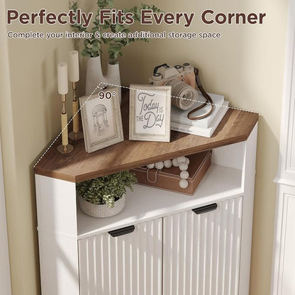Vabches Corner Cabinet, Corner Bathroom Cabinet - Image 5