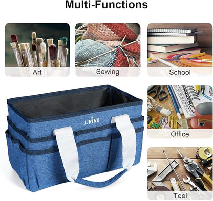 JJRING Craft Organizer Tote Bag, Art Storage Caddy - Image 5