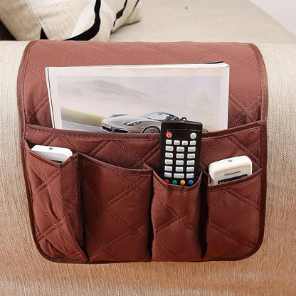 IPENNY Couch Sofa Armrest Organiser Chair TV Remote Holder Bed Storage Pocket - Image 2