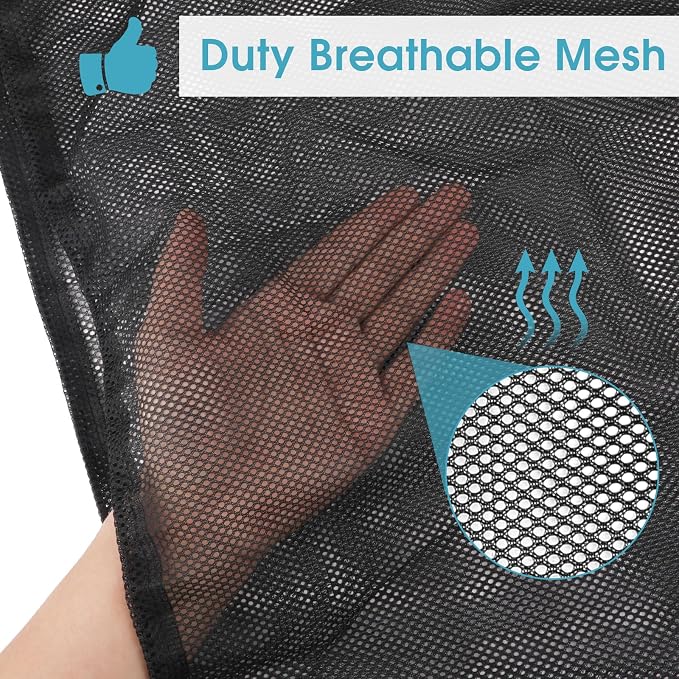 2 Pack Mesh Laundry Bags, 23 x 34 Inches Heavy Duty Mesh Laundry Bag, Large - Image 2
