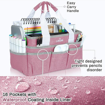 JJRING Craft Organizer Tote Bag, Art Storage Caddy - Image 4