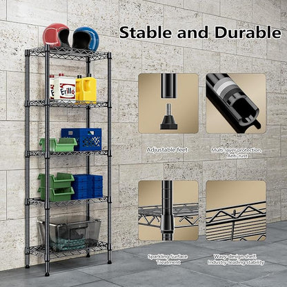 450 lbs Storage Shelves 5 Tier Shelving Units - Image 6