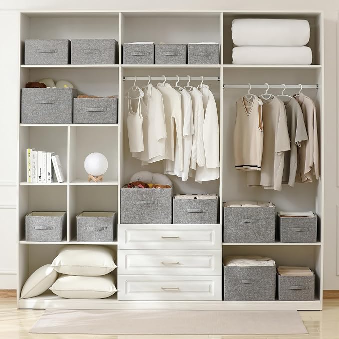 linen closet organizers and storage, Large Storage Baskets, clothes organizer - Image 5