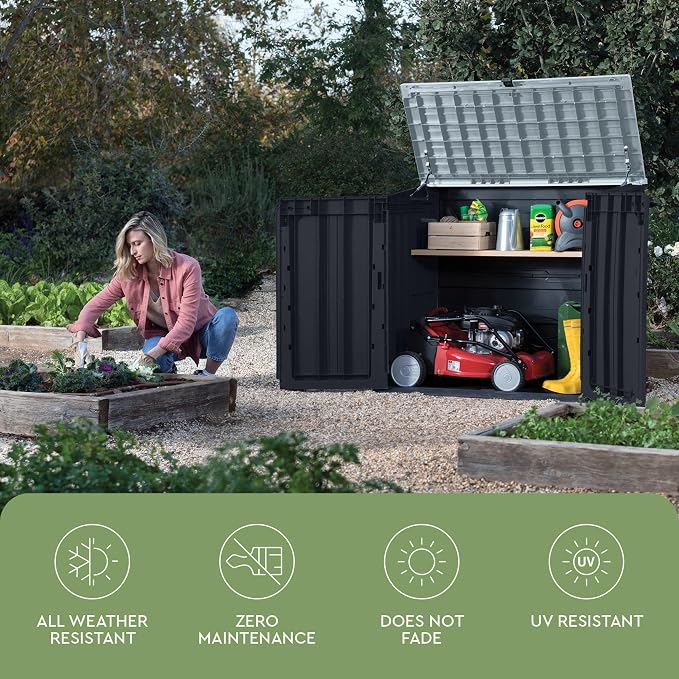 Keter Store-It-Out Prime 4.3 x 3.7 ft. Outdoor Resin Storage Shed - Image 5
