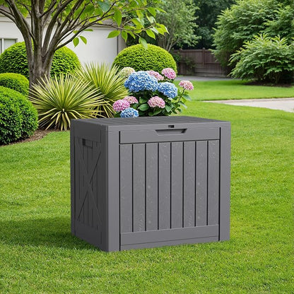 Flamaker Resin Deck Box 40 Gallon Waterproof Outdoor Storage Box | Indoor - Image 7