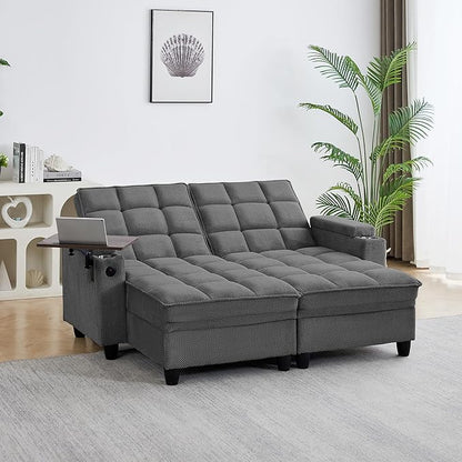 70.9" Chaise Lounge Chair Indoor, Oversized Boucle Upholstered Sofa Bed by hansones