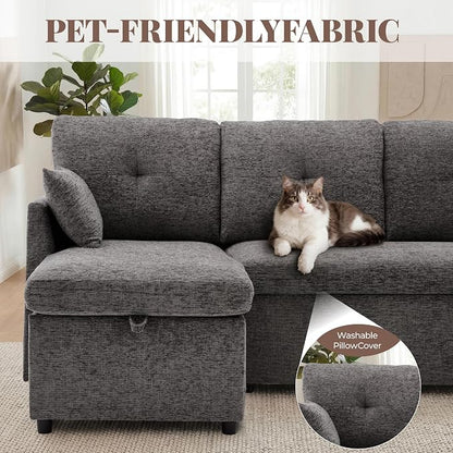 Huatean Home 100" Oversized Sleeper Sofa Couch, 2 in 1 Pullout Couch Bed - Image 8