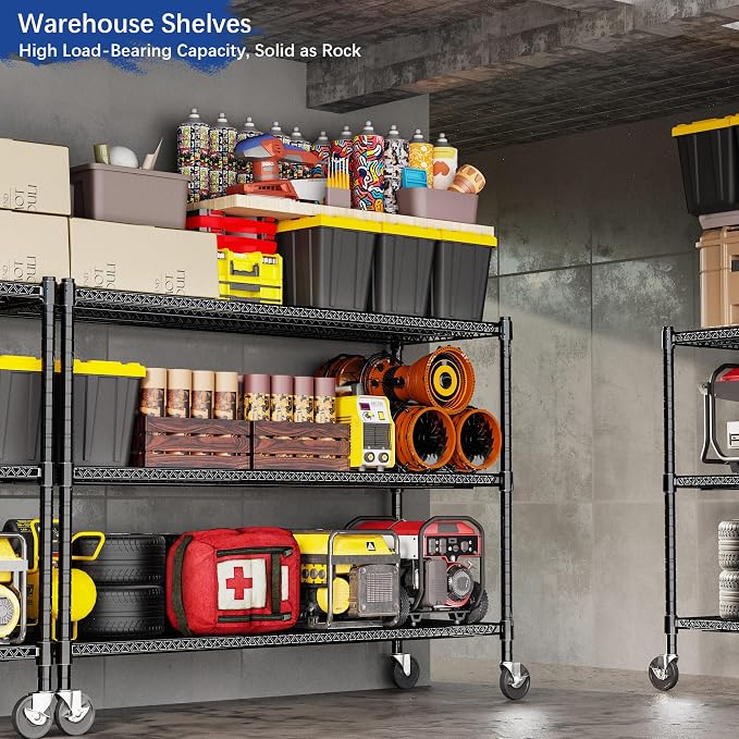 Heavy Duty Shelving, 51.6" H Garage Shelving Unit - Image 2