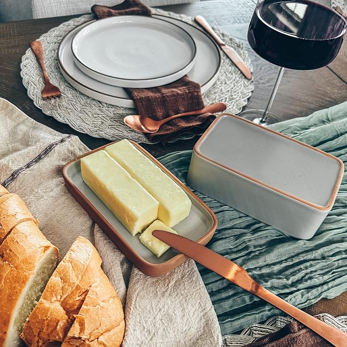 Mora Ceramic Two-in-One Butter Dish - Image 6