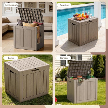 35 Gallon Waterproof Outdoor Storage Box, Deck Boxs - Image 4