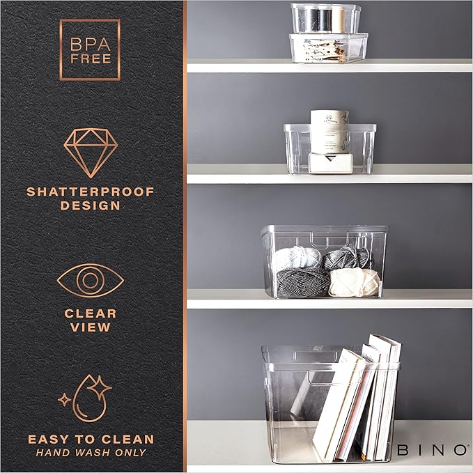 BINO | Plastic Storage Bins, X-Small - Image 7