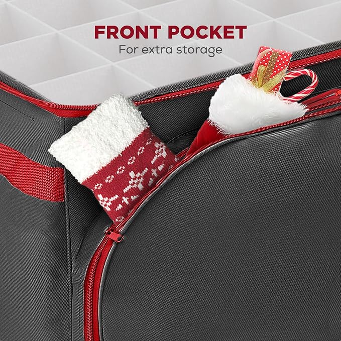 HOLDN’ STORAGE Premium Christmas Ornament Storage Box – Holds up to 72 4” - Image 5