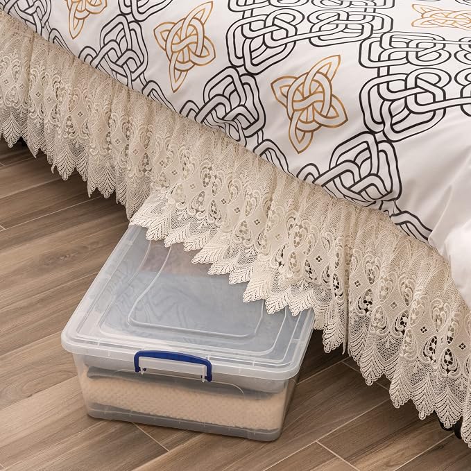 Superio Storage Bins with Lids- Clear Boxes - Image 8