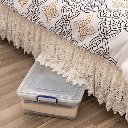 Superio Storage Bins with Lids- Clear Boxes - Image 8