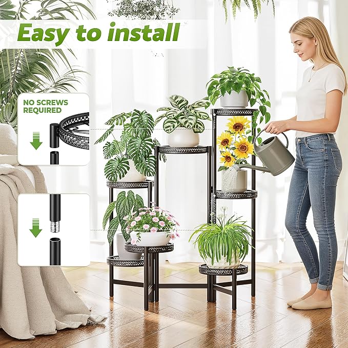 Stand Plants, 7 Tier Metal Plant Stands - Image 5