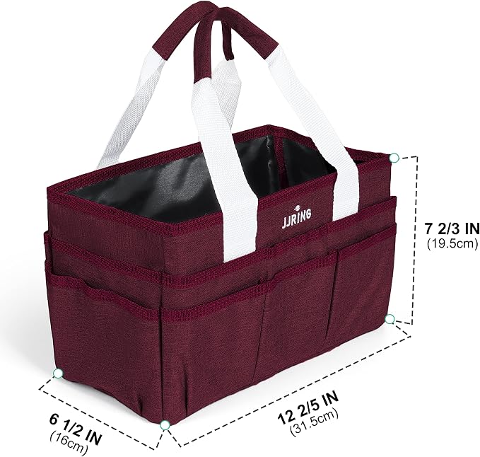 JJRING Craft Organizer Tote Bag, Art Storage Caddy - Image 2