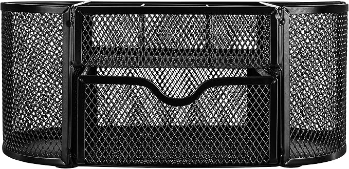 Amazon Basics Pen Holder and Desk Organizer, Office Caddy Storage, ‎9.25" x - Image 3