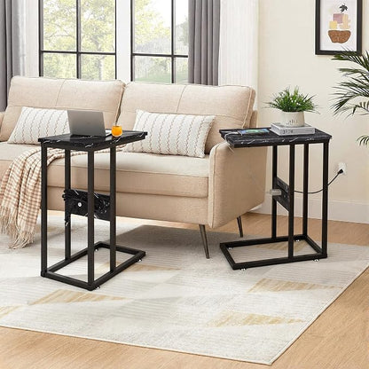 VECELO C Shaped End Side Table - Image 10