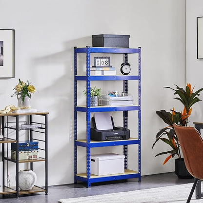 Topeakmart 4 PCS 5-Tier Utility Shelves, Metal Storage Shelves Garage Shelving - Image 2