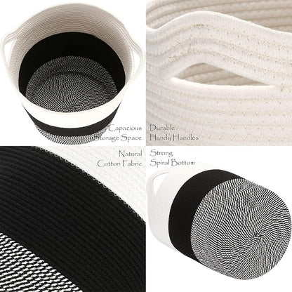 Sea Team Large Size Cotton Rope Woven Storage Basket - Image 5