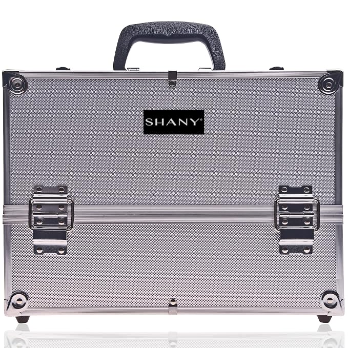 SHANY Essential Pro Makeup Train Case Cosmetic Box Portable Makeup Case - Image 2