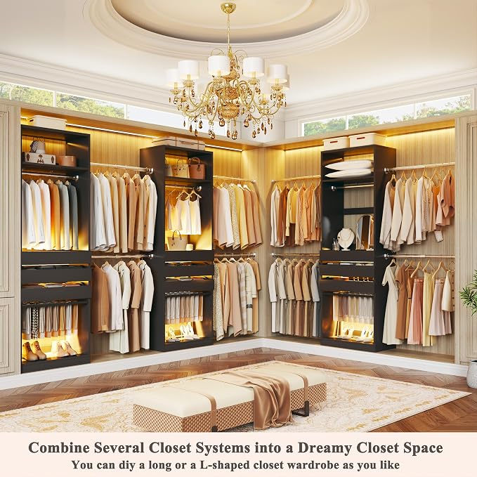 Closet System, 4-8FT Closet Organizer - Image 4