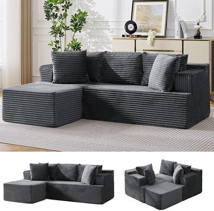 Korser Boneless Couches for Living Room, Cloud Couch Sectional by KORSER