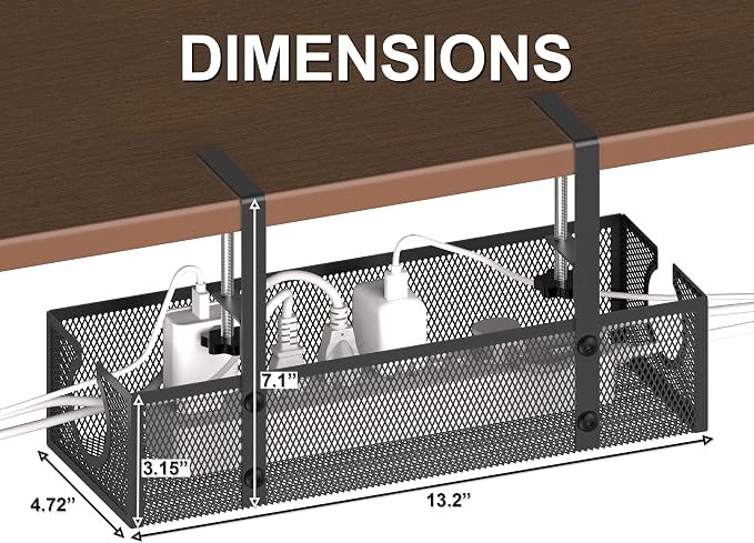 Under Desk Cable Management Tray - Image 5