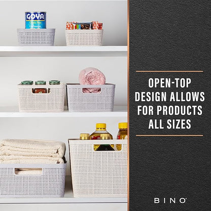 BINO | Woven Plastic Basket | Small, Space - Image 5