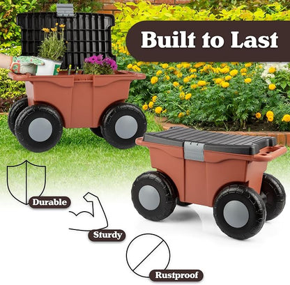 Pure Garden Rolling Garden Cart - Image 5