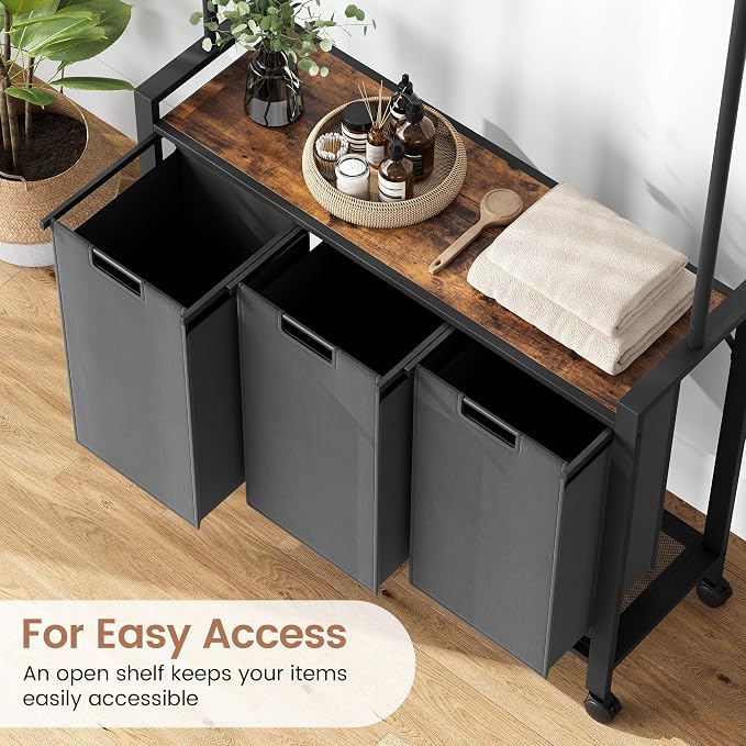 IDEALHOUSE Laundry Sorter, Rolling Laundry Hamper - Image 4