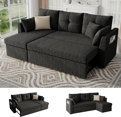 Huatean Home Sleeper Couch Sofa, Sectional Sleeper Sofa Bed by huateanhome