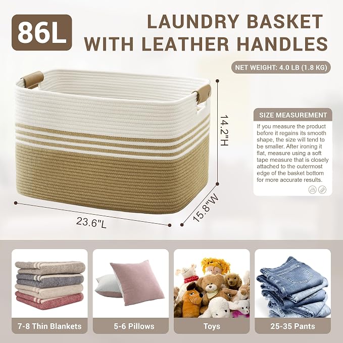 86L Extra Large Laundry Basket - Image 2
