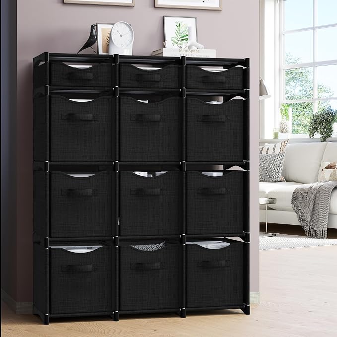 12 Cube Closet Organizers And Storage | Includes All Storage Cube Bins | Easy - Image 5
