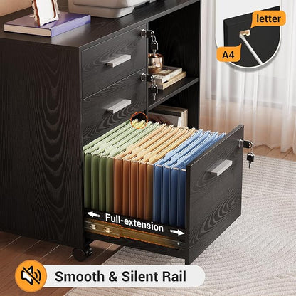 DEVAISE 3-Drawer File Cabinet - Image 5