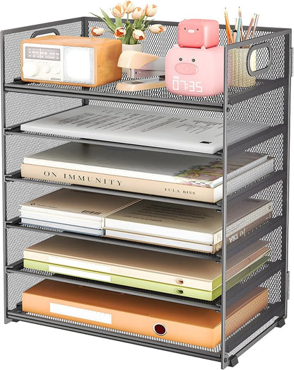 Subekyu 6 Tier Paper Organizer for Desk by SUBEKYU